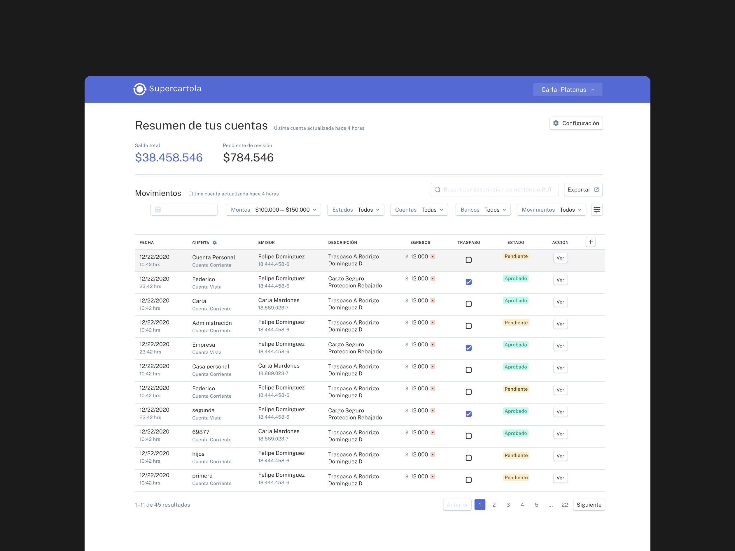 Centralizing Finances for Effortless Tracking — Supercartola